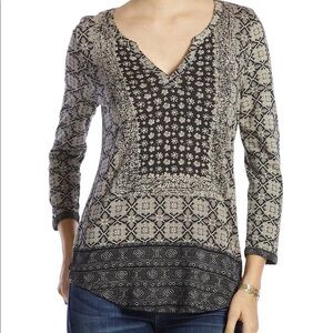 LUCKY Brand Placed Scarf Top